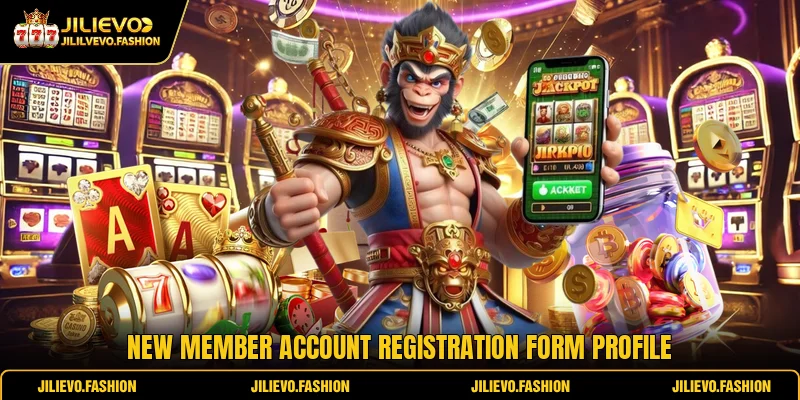 Home 13 New member account registration form profile