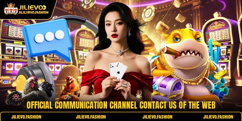 Official communication channel contact us of the web
