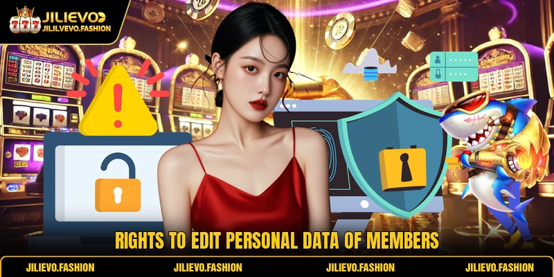 Rights to edit personal data of members