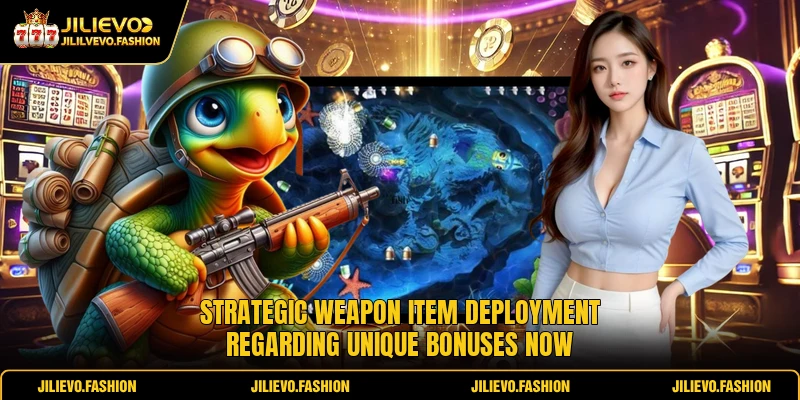 Strategic weapon item deployment regarding unique bonuses now