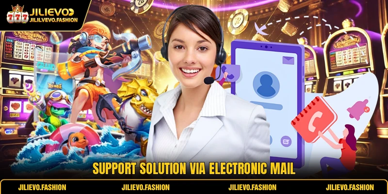 Support solution via electronic mail