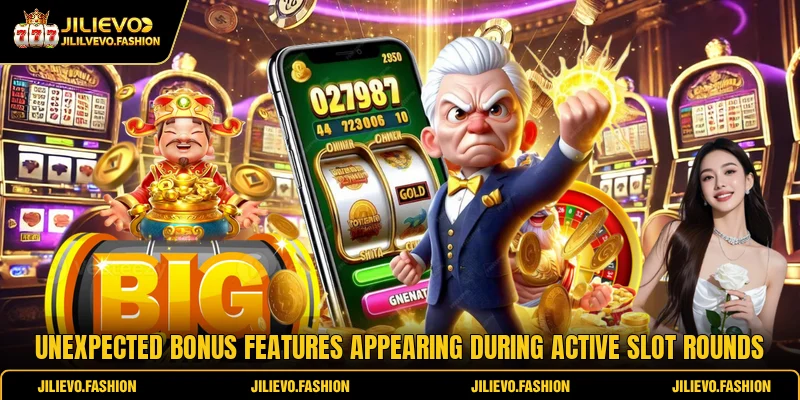 Unexpected bonus features appearing during active slot rounds